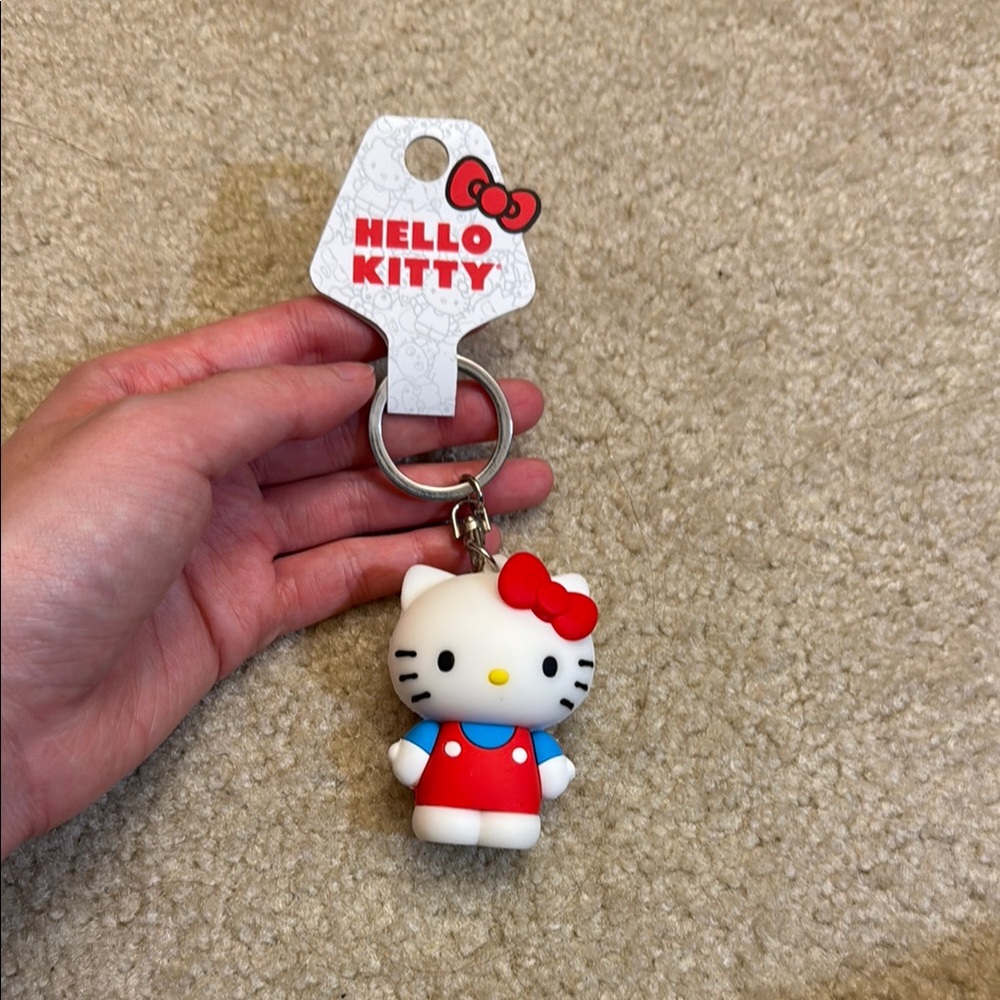 Hello Kitty Keychain with Red Bow